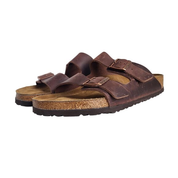 Birkenstock Arizona Soft Footbed Sandals in Brown Men's Size 44 EU 11-11.5 US - Picture 4 of 11